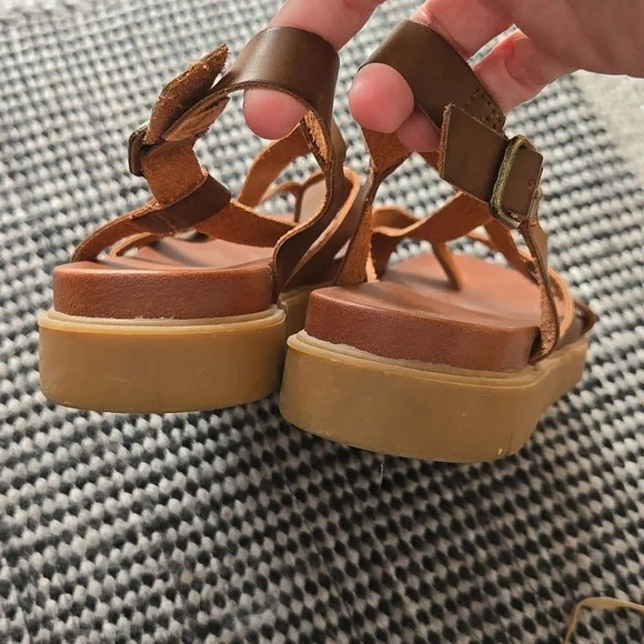 MIA Brown Strappy Casual Sandals, 7.5, Comfortable, VGUC, Brown Casual Neutral - Picture 6 of 10